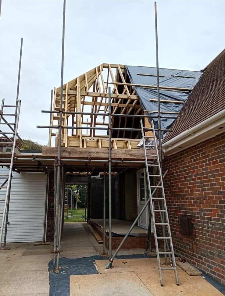 roof extension over car port in Seaford